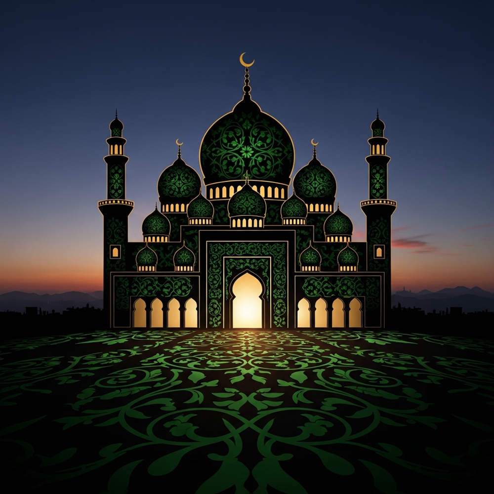 Illuminated Minarets view 2