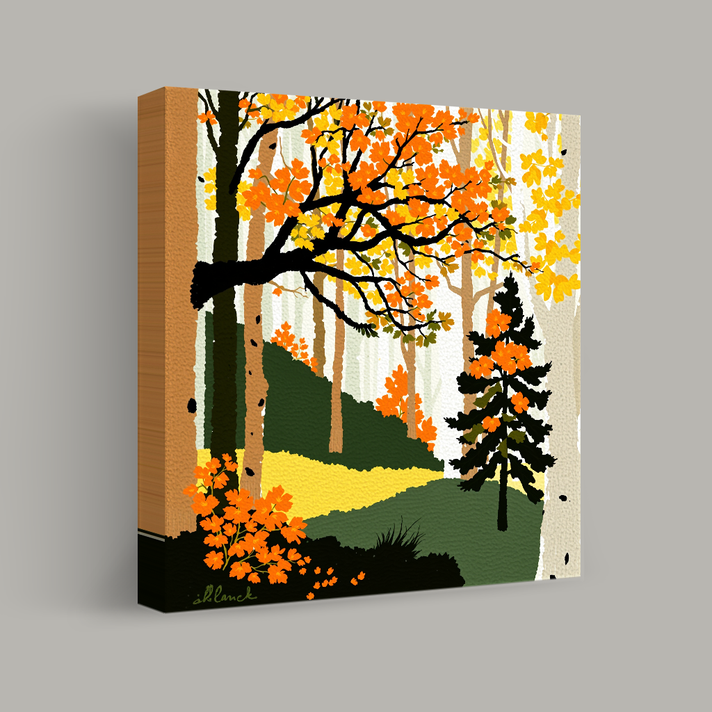 Autumn's Embrace in the Forest Grove view 1