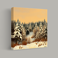 Snow-Covered Forest at Dusk thumbnail 1
