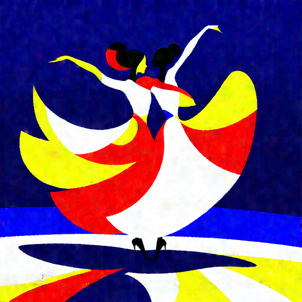 Dance of Vivid Whirls