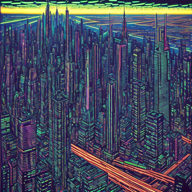 Neon Metropolis view 2
