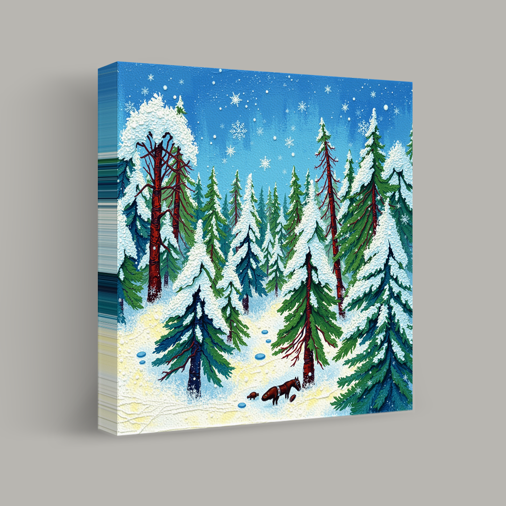 Forest Serenity in Winter view 1