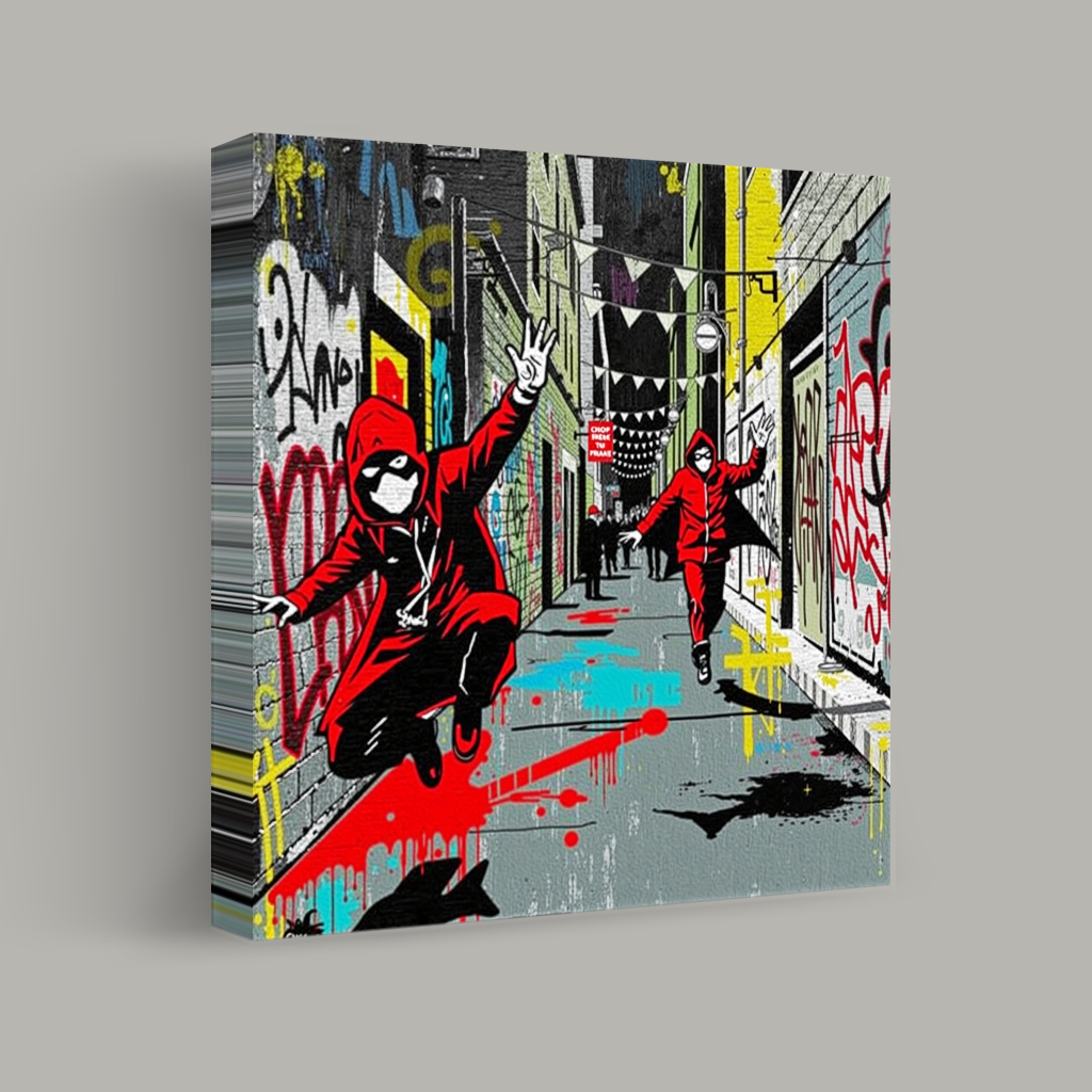 Pursuit Through Grafitti Alley view 1