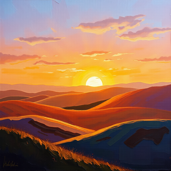 Radiant Horizon at Dusk