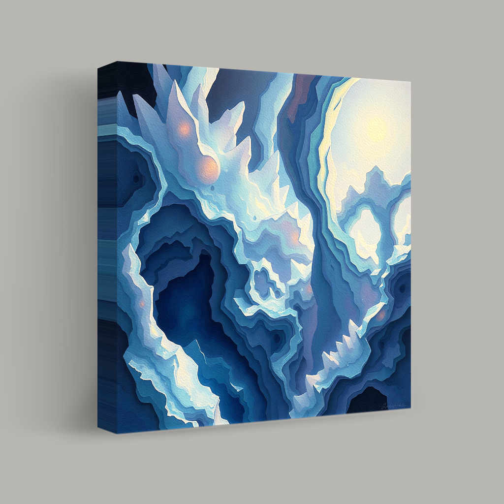 Echoes of the Frozen Cavern view 1