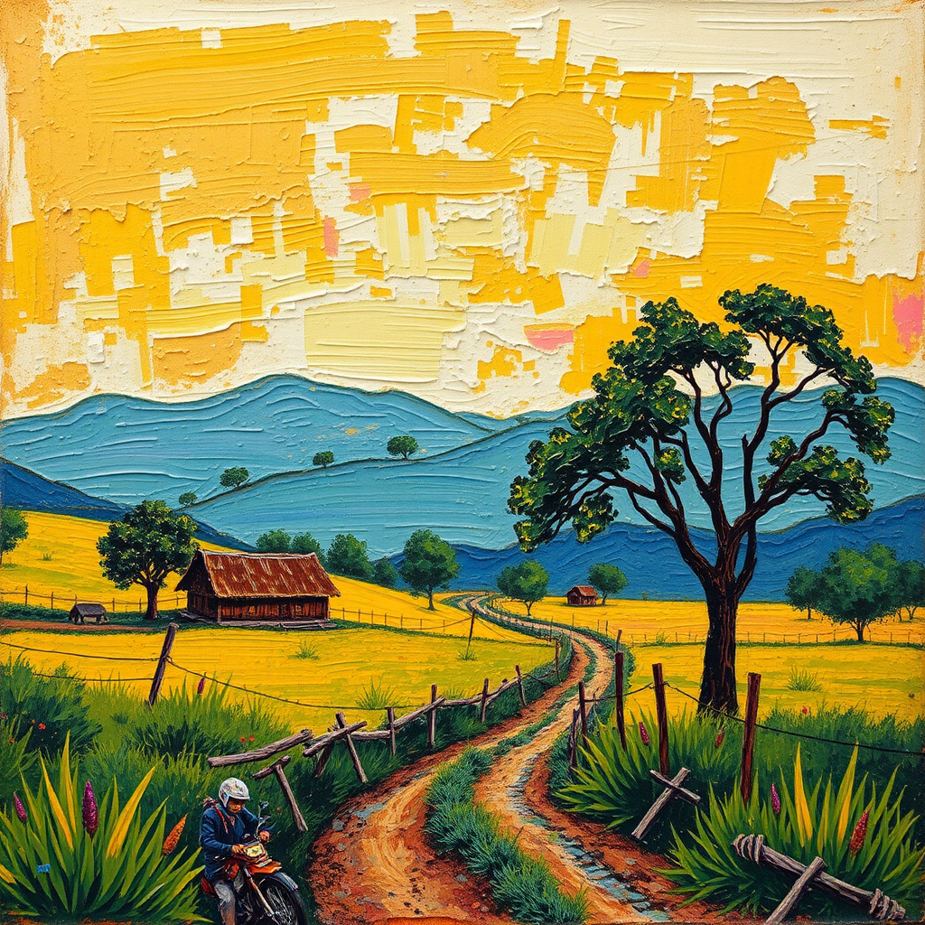 Journey Through Vibrant Fields view 2