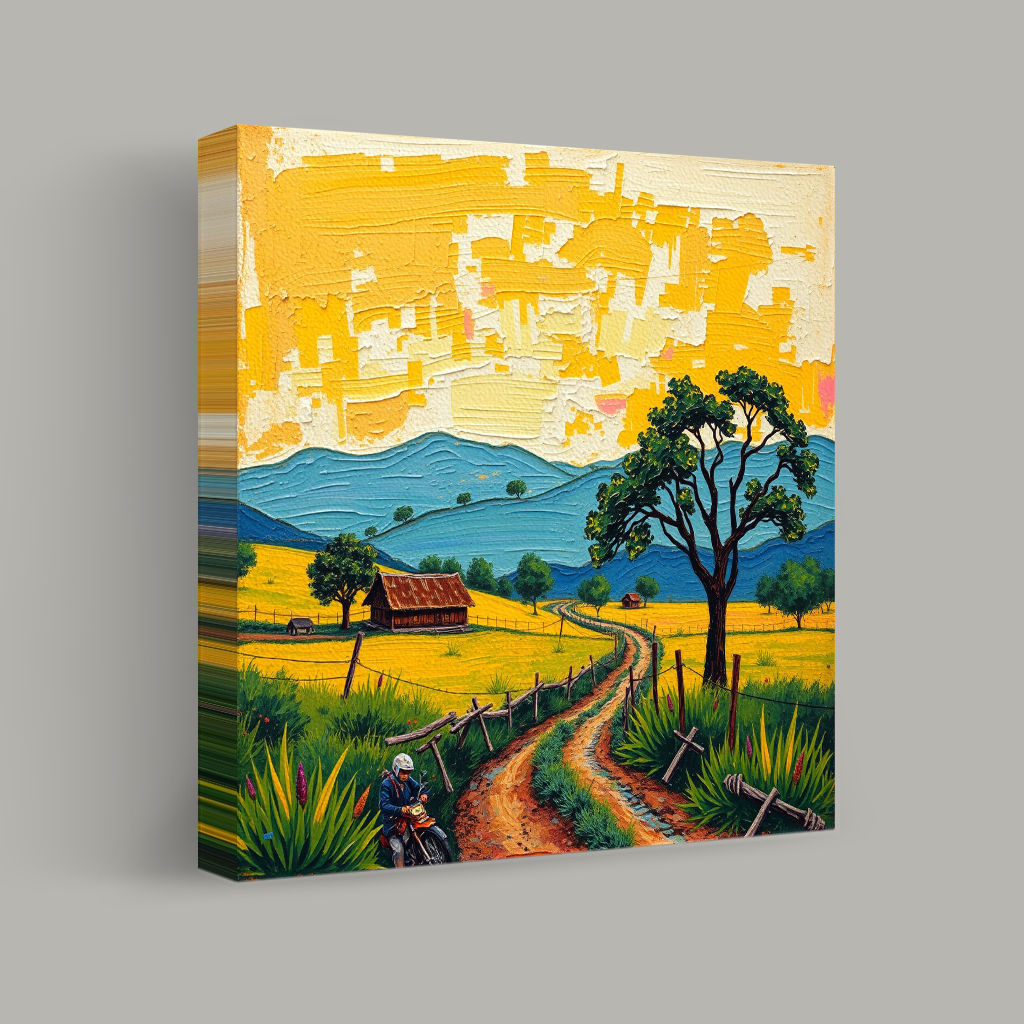 Journey Through Vibrant Fields view 1