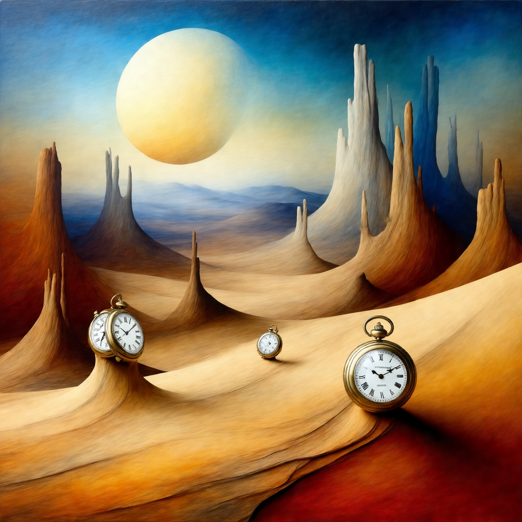 Echoes of Time in a Surreal Desert view 2