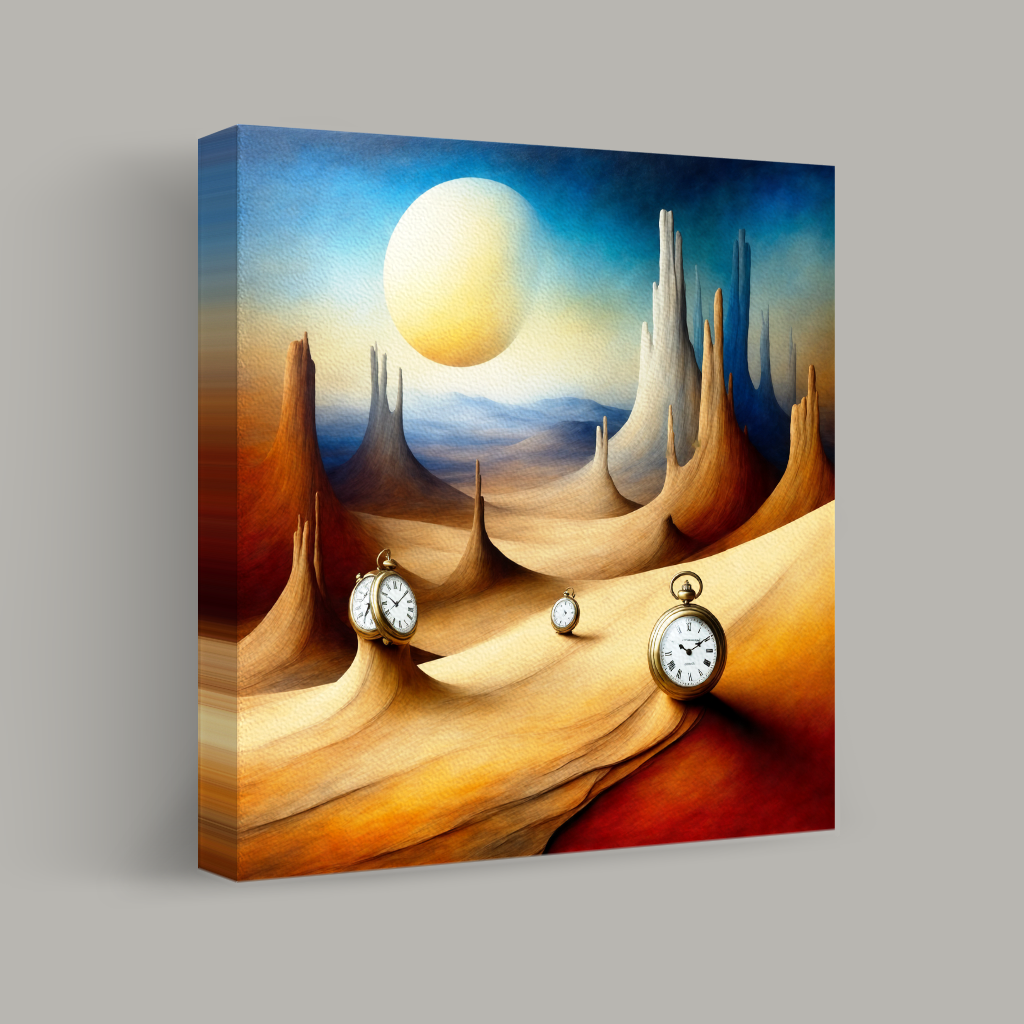 Echoes of Time in a Surreal Desert view 1