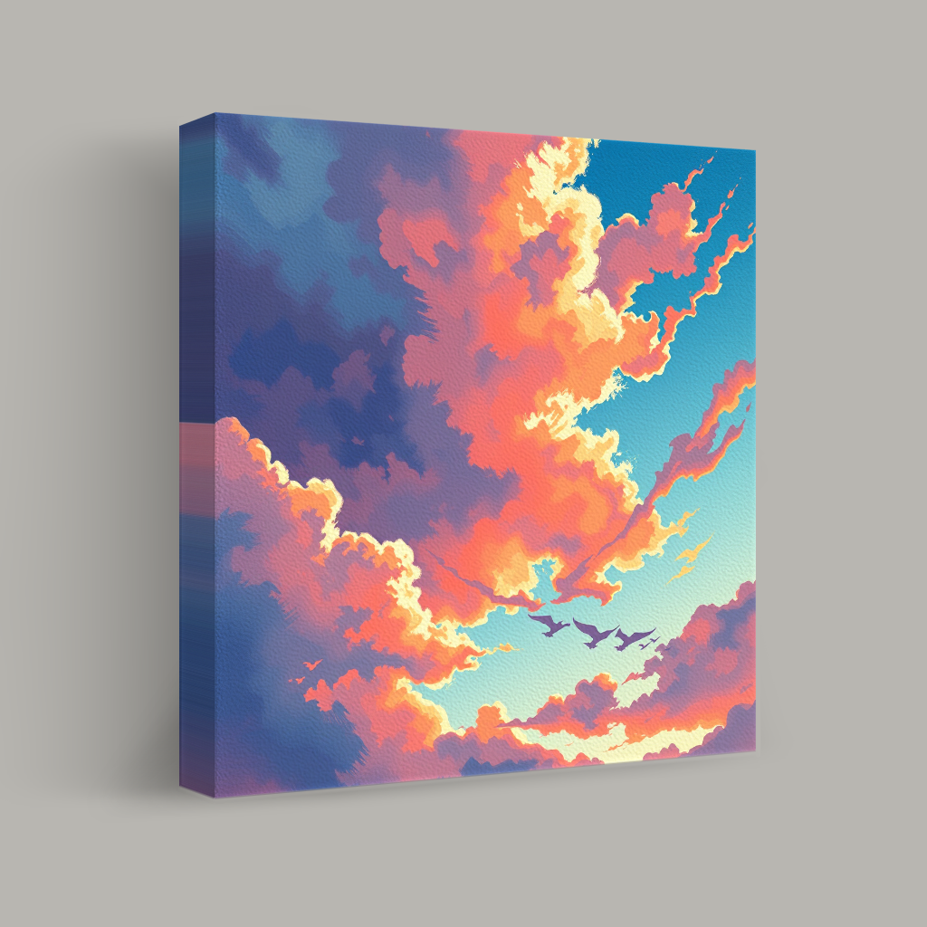 Flight Through Vibrant Skies view 1