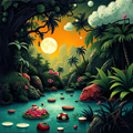 Moonlit Oasis with Floating Delights thumbnail 2