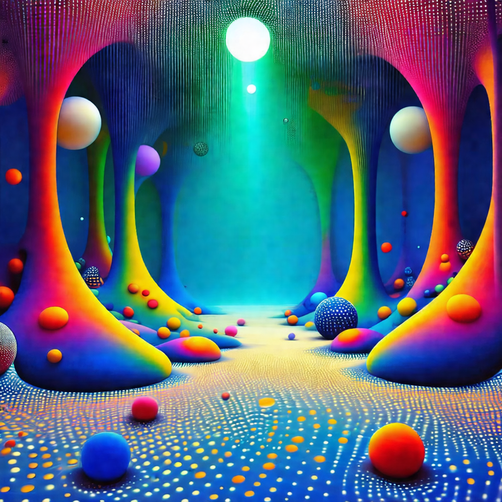 Journey Through the Chromatic Cavern view 2