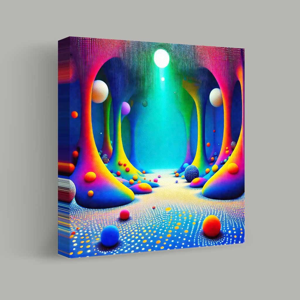 Journey Through the Chromatic Cavern view 1