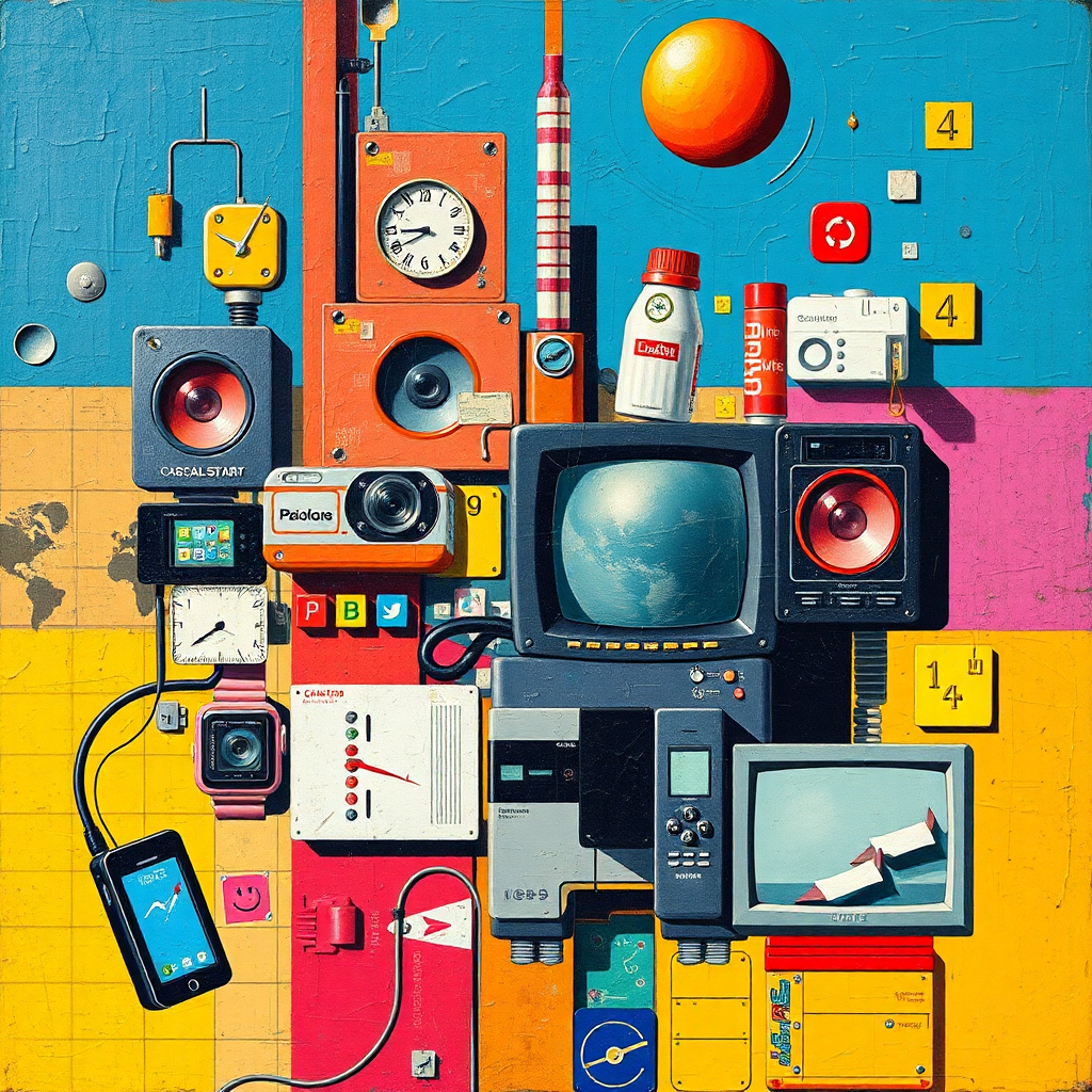 Retro Tech Tapestry view 2