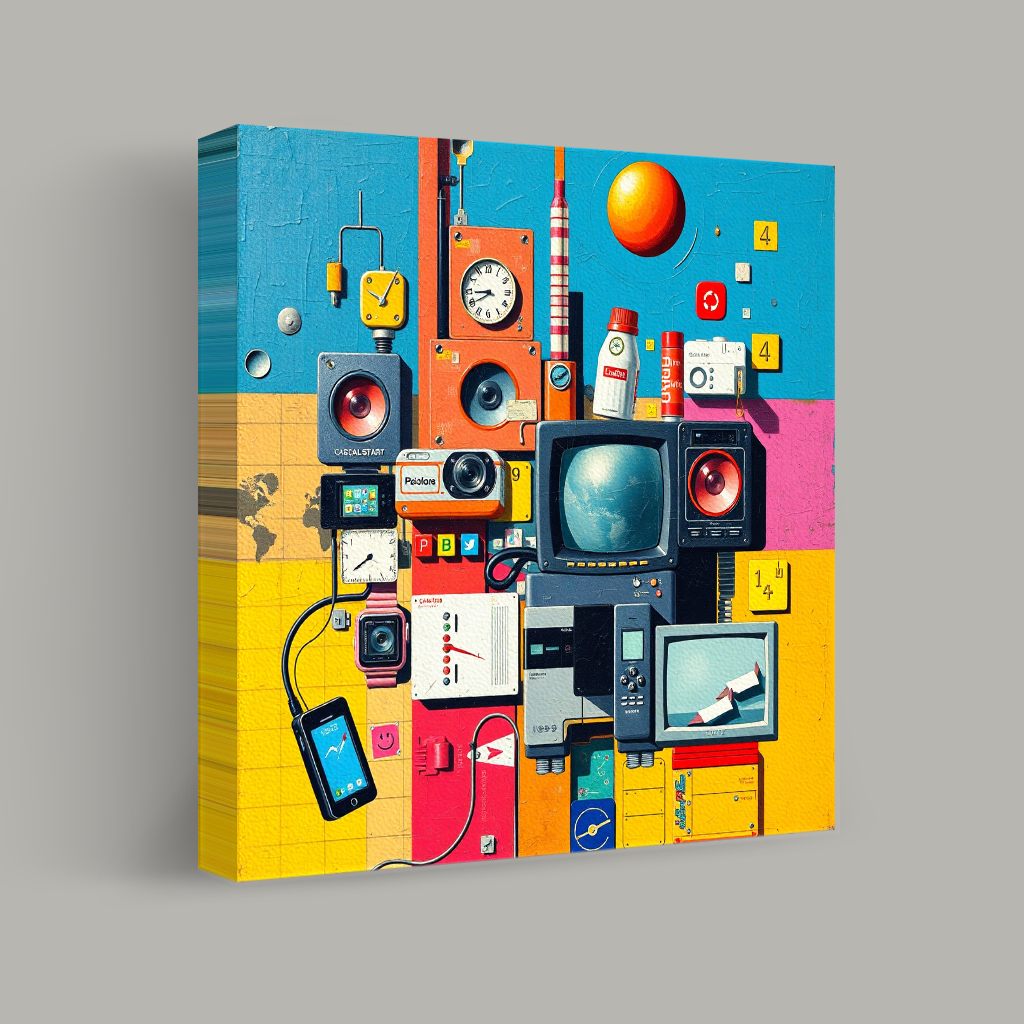 Retro Tech Tapestry view 1