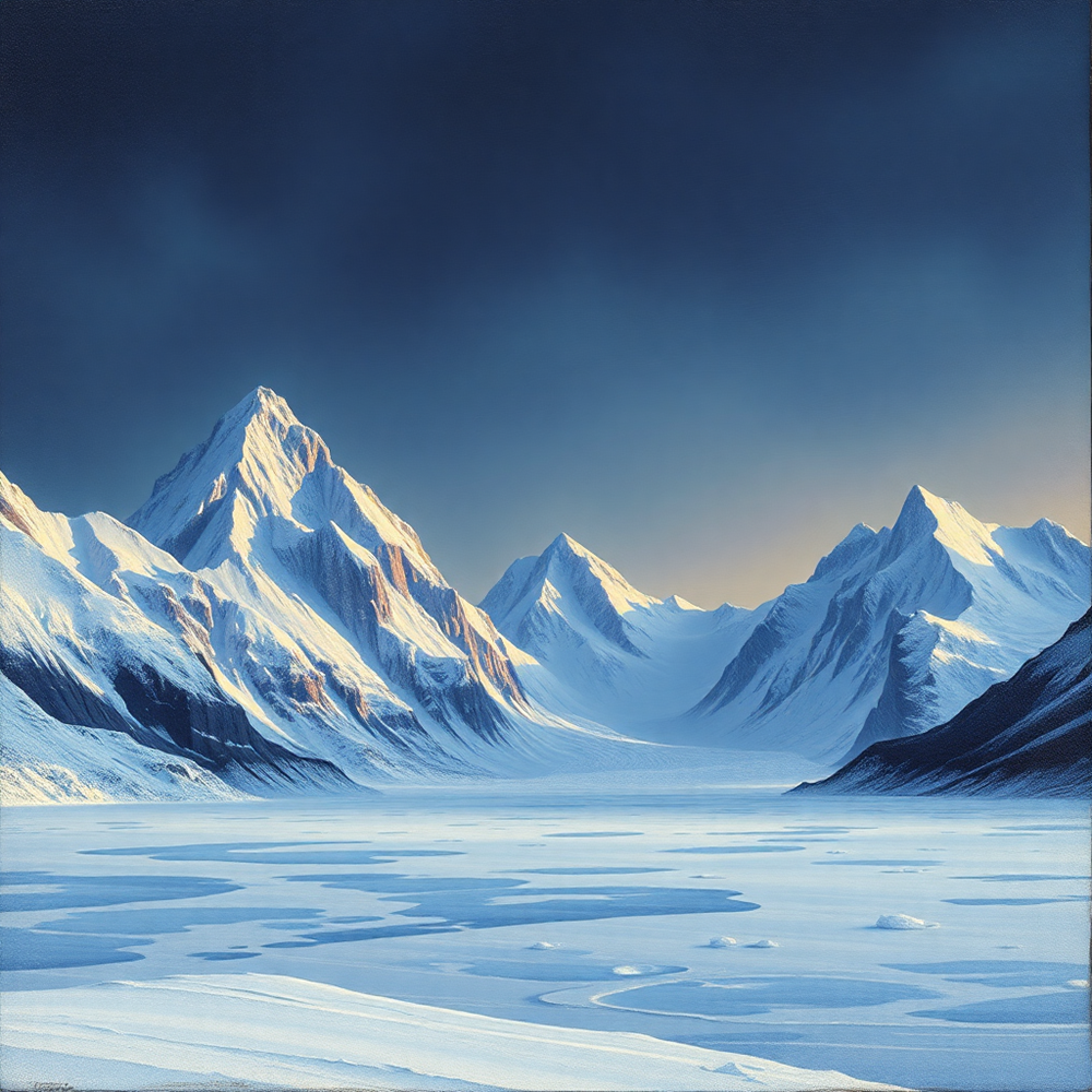 Serenity of the Frozen Peaks view 2