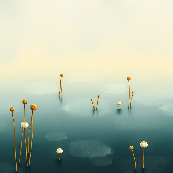 Silent Blossoms on the Water