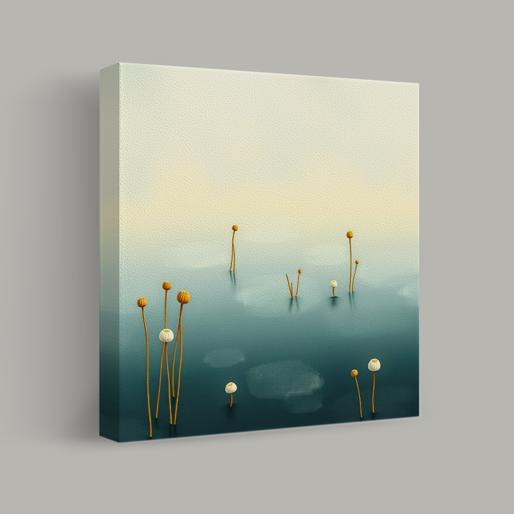 Silent Blossoms on the Water view 1