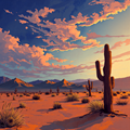 Dusk Over Arid Plains thumbnail 2
