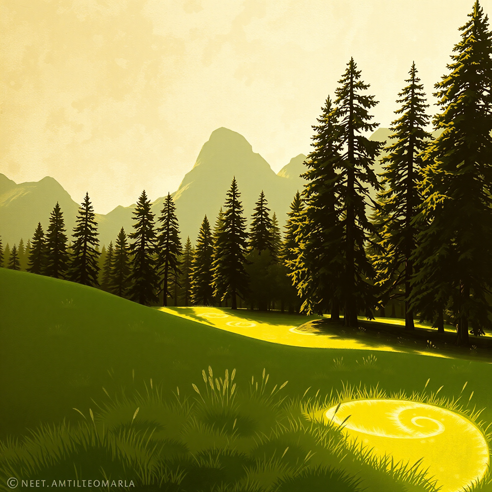 Golden Forest Pathway view 2
