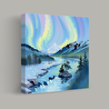 Northern Lights Over Tranquil River thumbnail 1