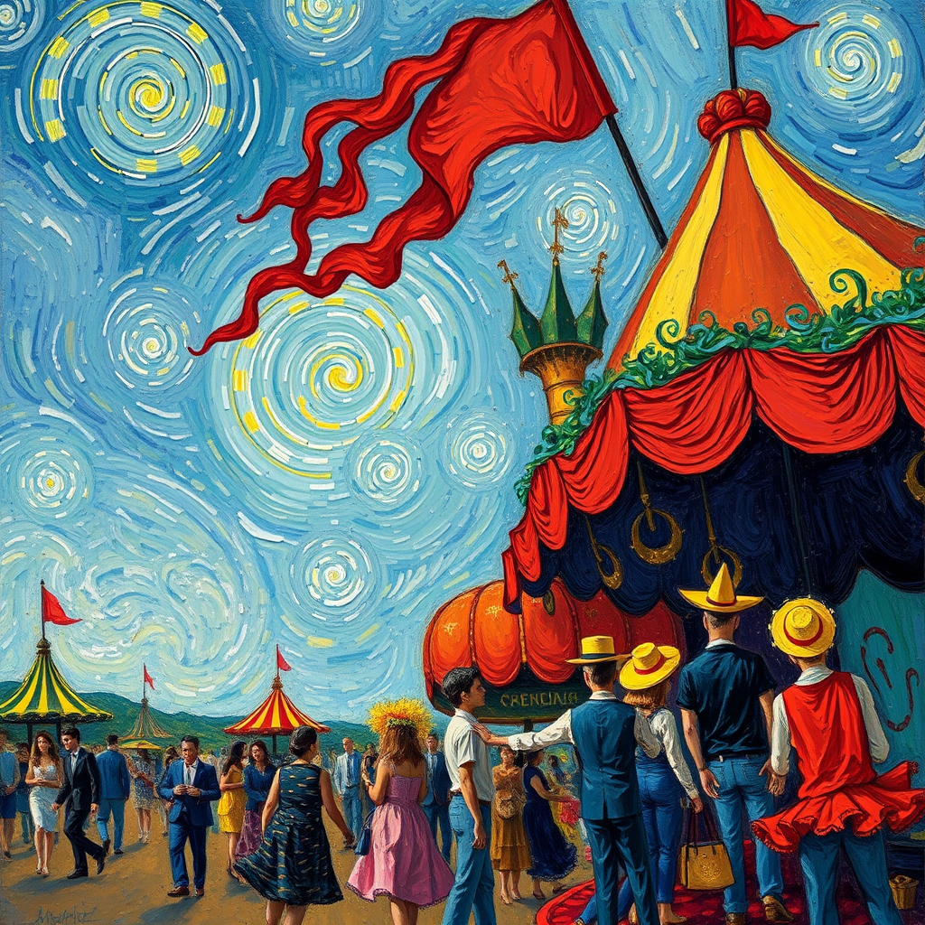 Whirling Skies Over the Fair view 2