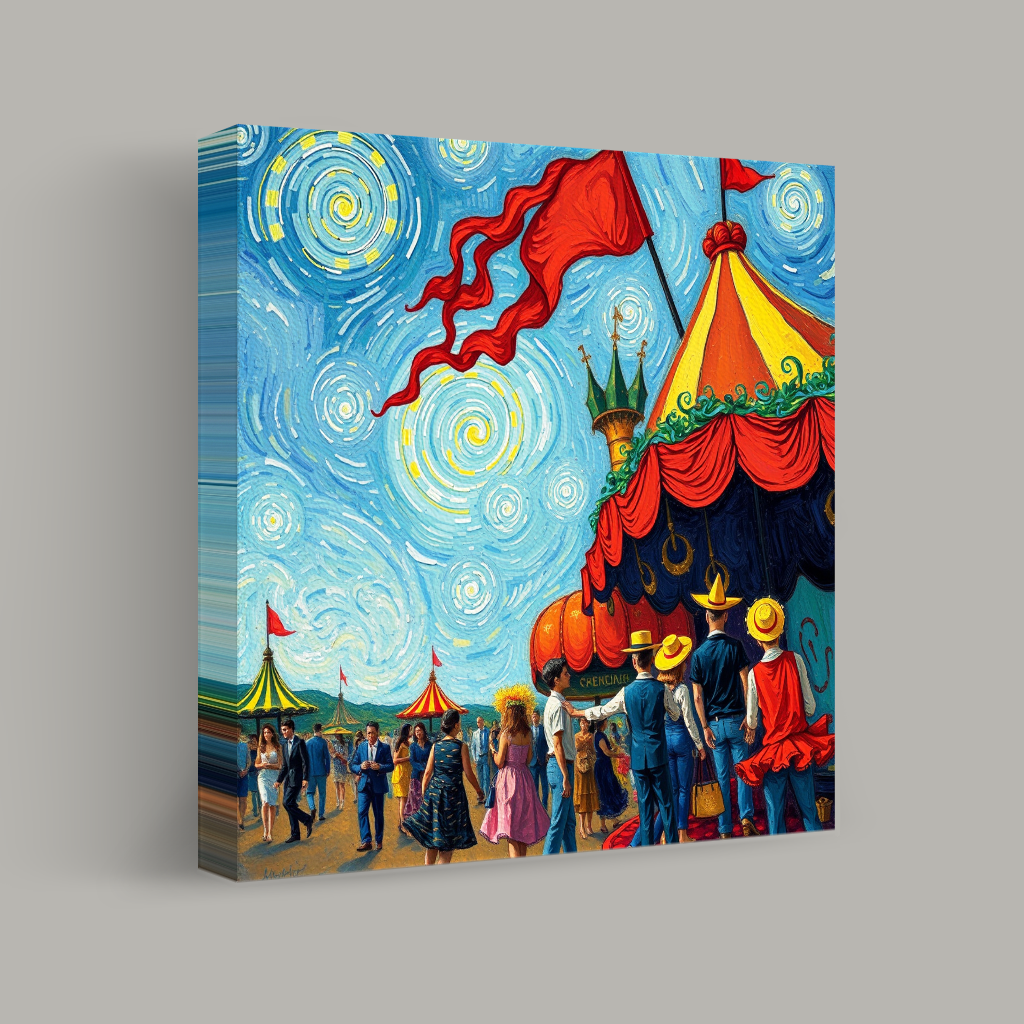 Whirling Skies Over the Fair view 1