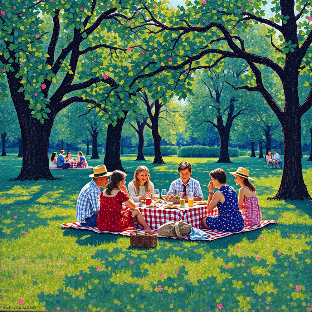 Afternoon in the Orchard view 2
