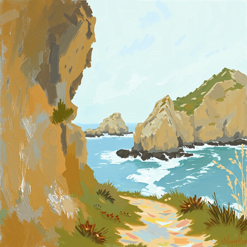 Pathway to the Sea Cliffs view 2
