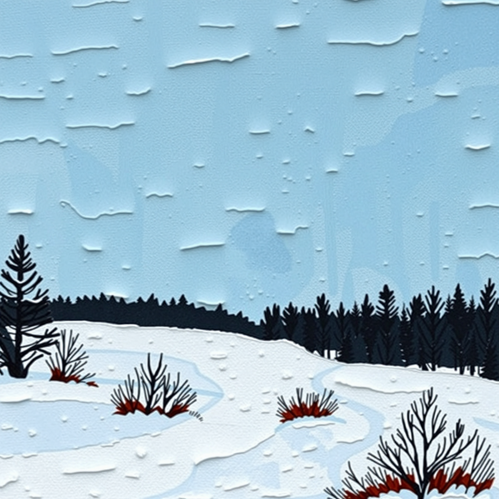 Winter's Quiet Canvas view 2