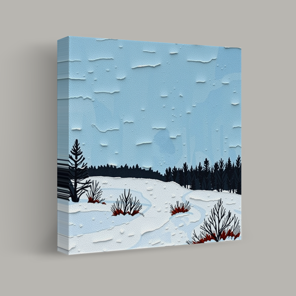 Winter's Quiet Canvas view 1