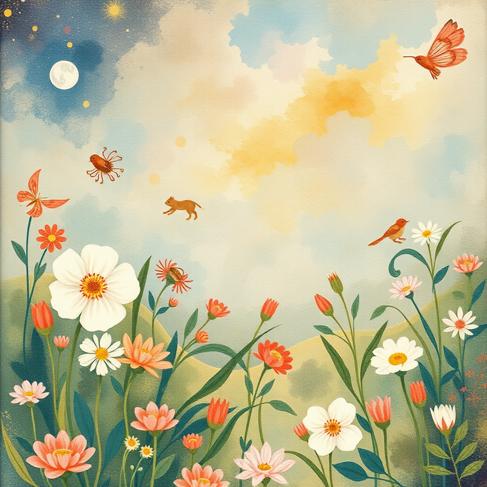 Enchanted Meadow at Dusk view 2