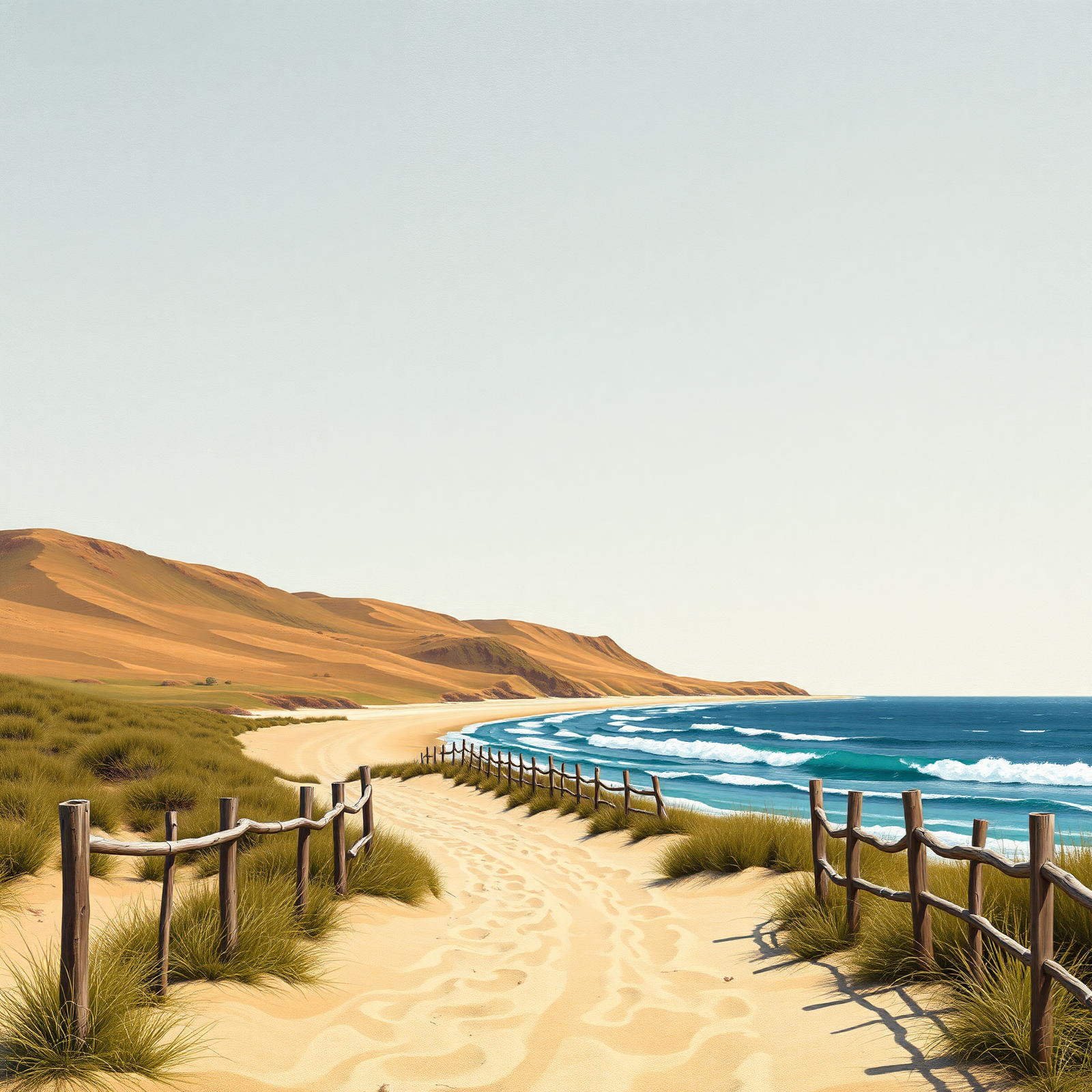 Coastal Sand Pathway view 2