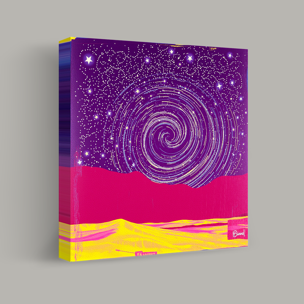 Celestial Whirlwind Over Desert view 1