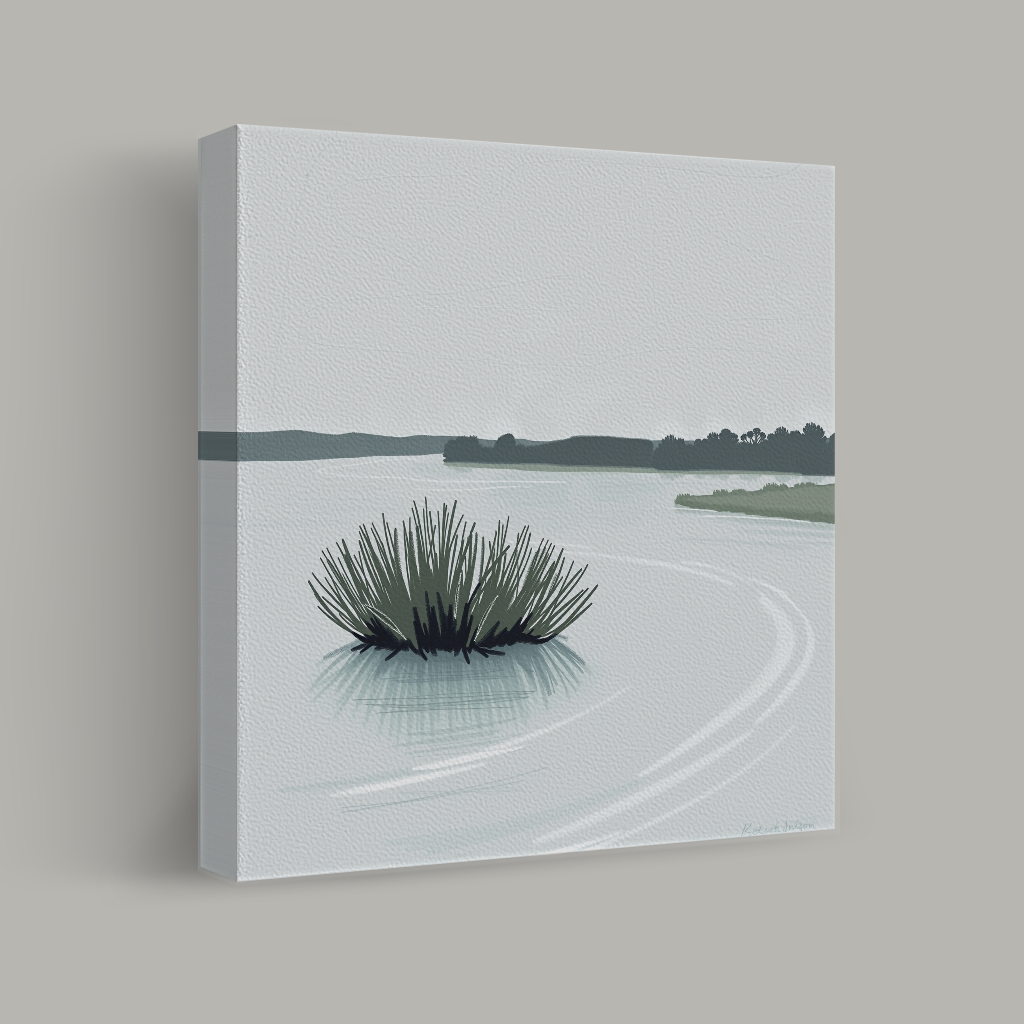 Reflections on a Quiet Lake view 1