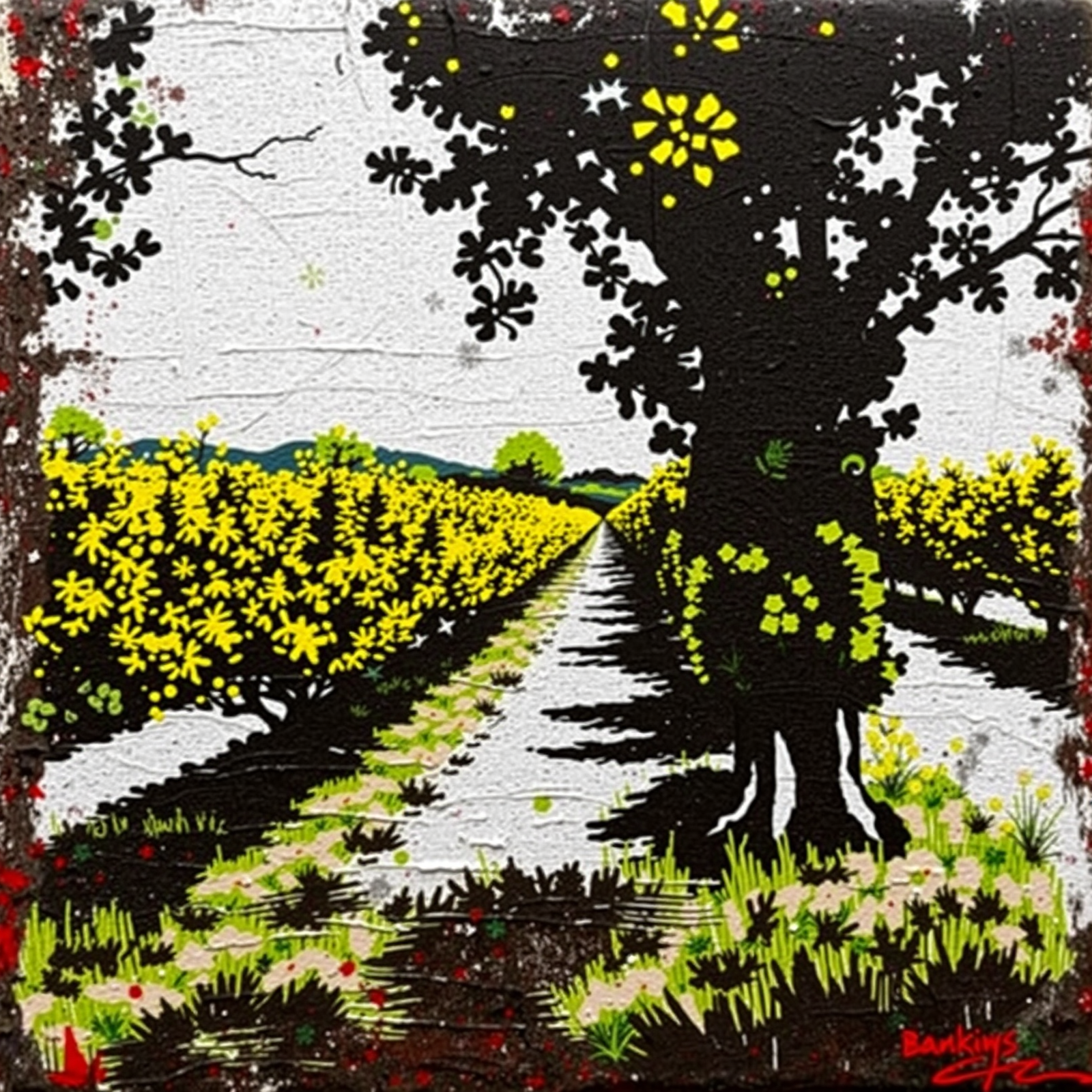 Pathway Through Blossoms view 2