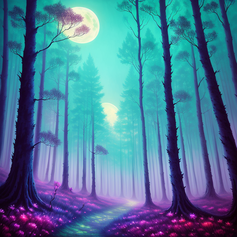 Enchanted Forest Pathway view 2