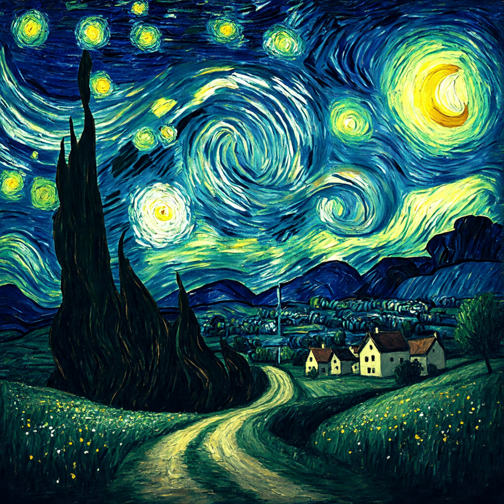 Whirling Night Skies view 2