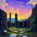 Ruins Beneath a Vivid Sky thumbnail 2