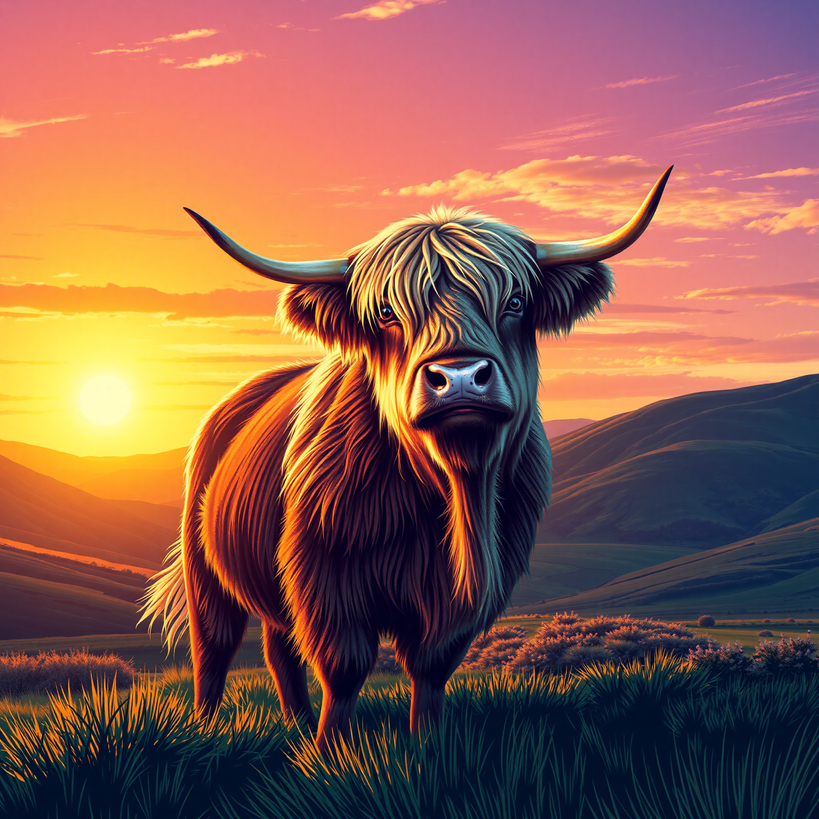 Majestic Highland Sunset view 2