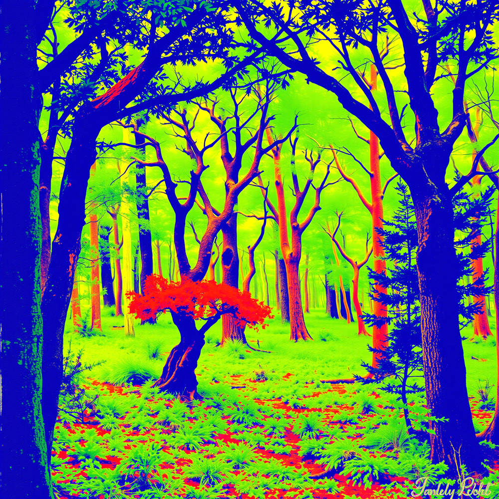Dreamscape of Vibrant Woods view 2
