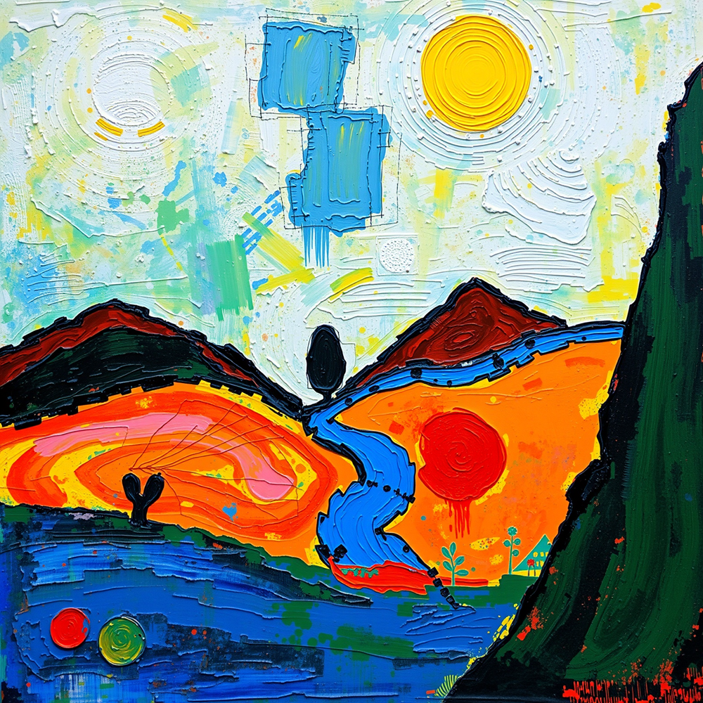 Journey Through Colorful Valleys view 2