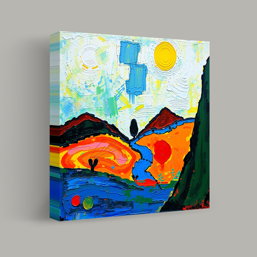 Journey Through Colorful Valleys view 1