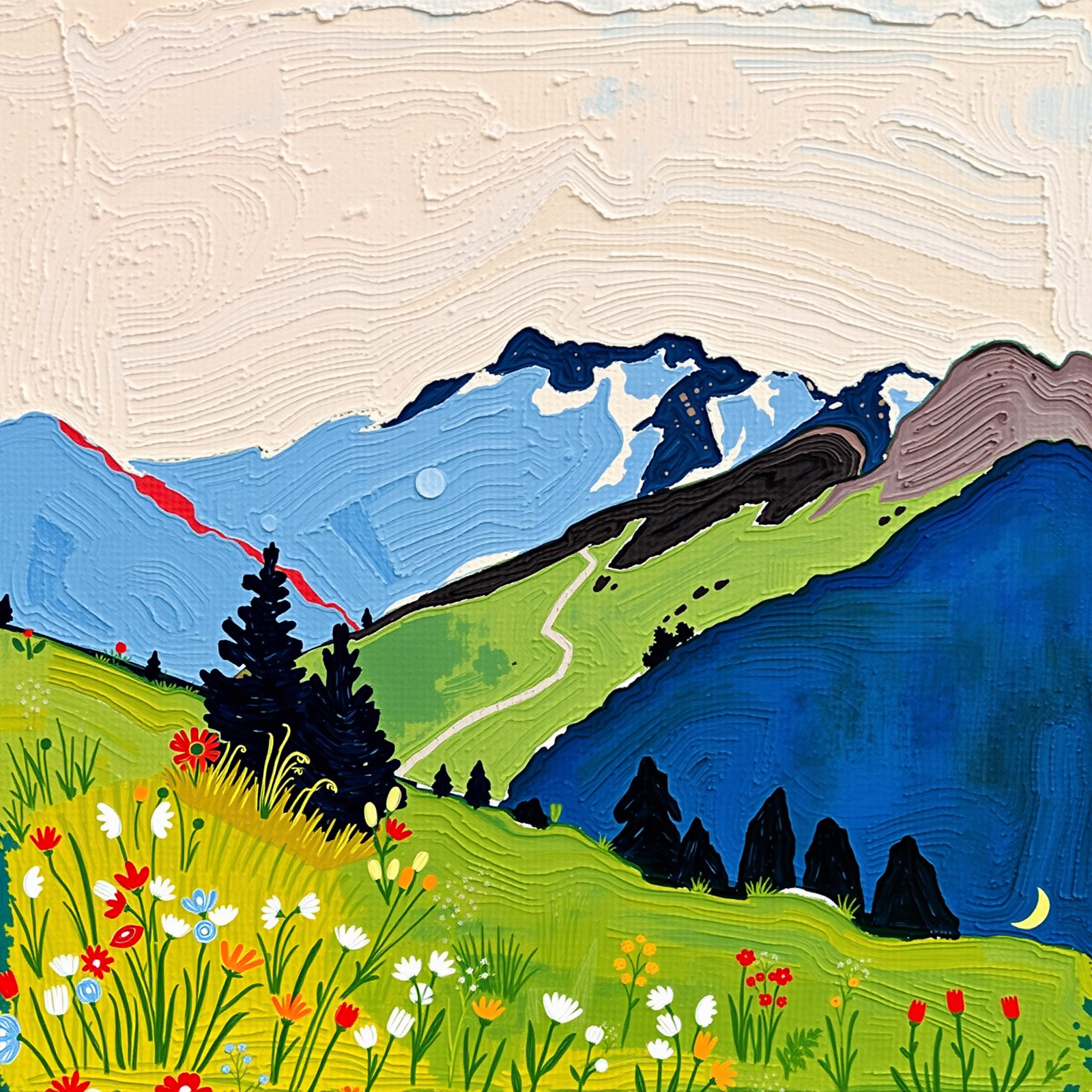 Alpine Meadow Awakening view 2