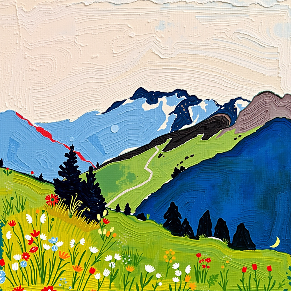 Alpine Meadow Awakening view 2