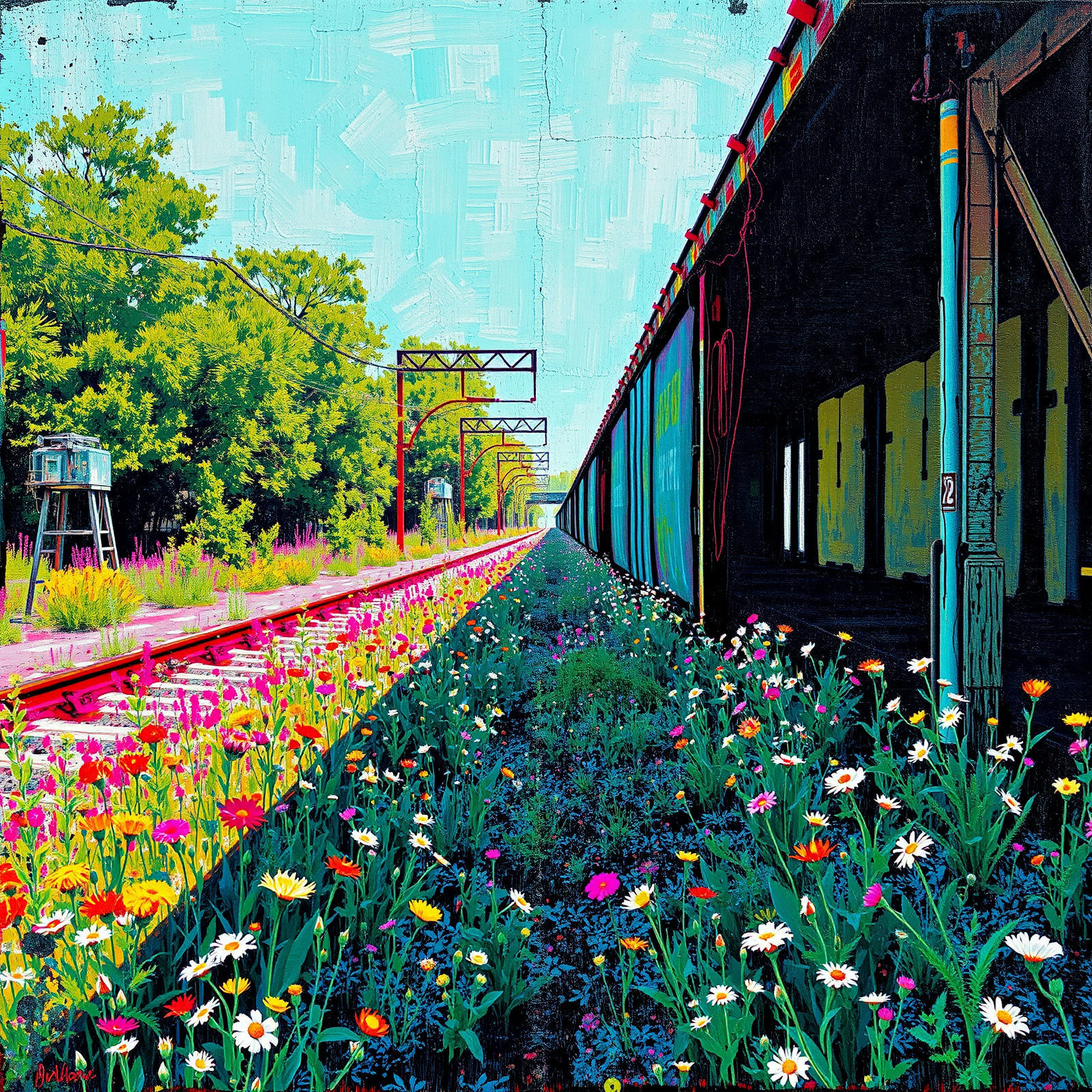 Along the Tracks view 2