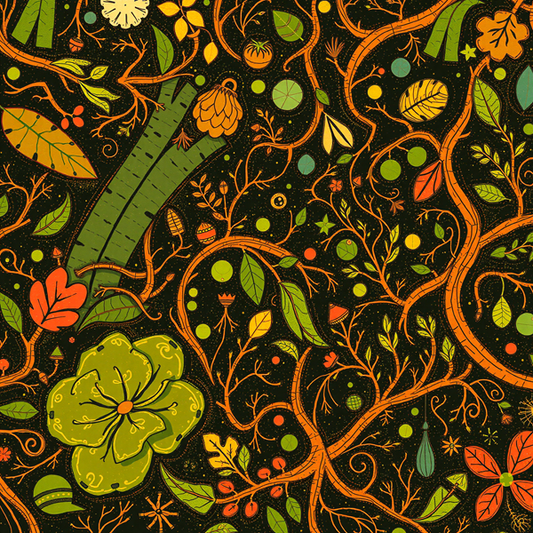 Vibrant Botanical Tapestry