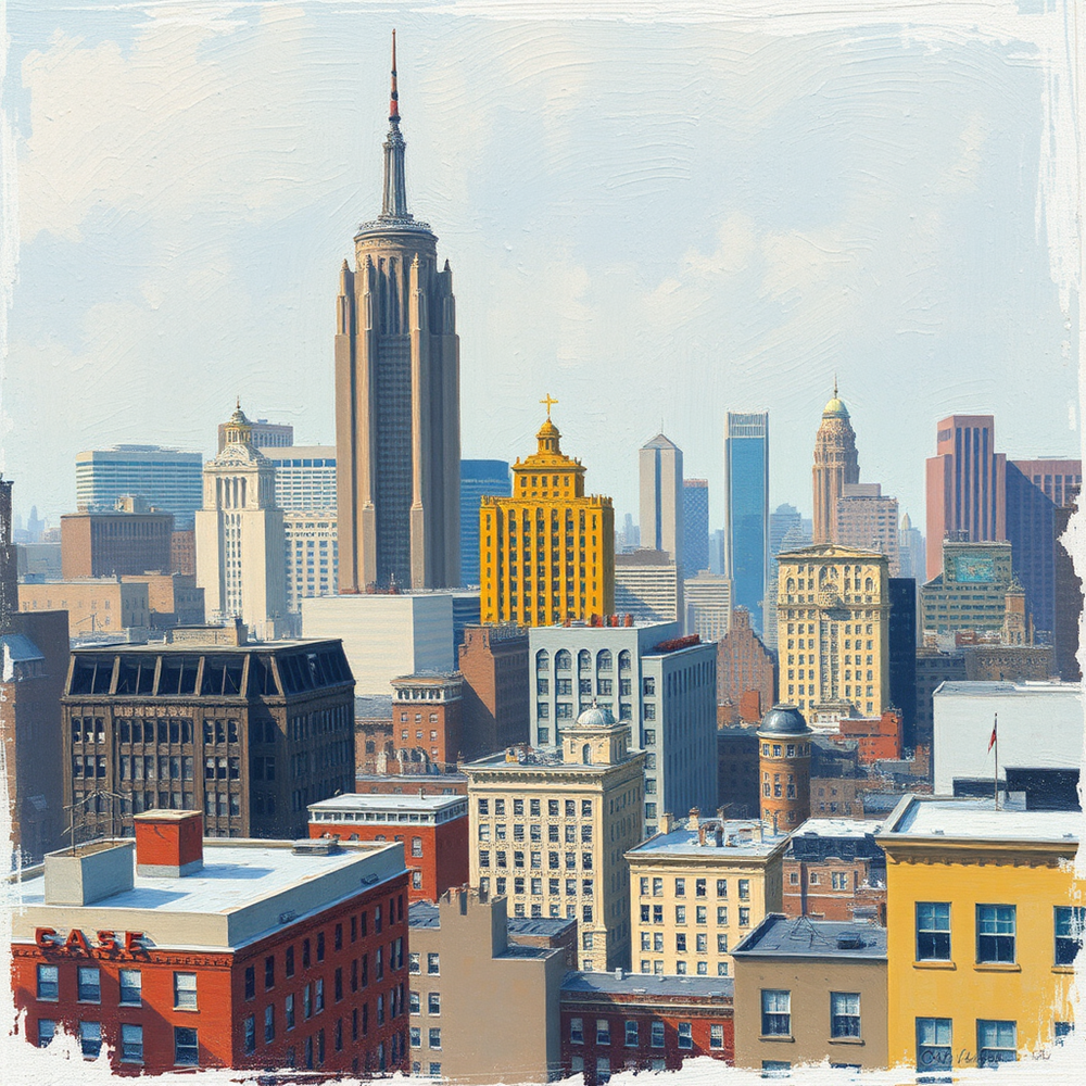Urban Heights in Brushstrokes view 2