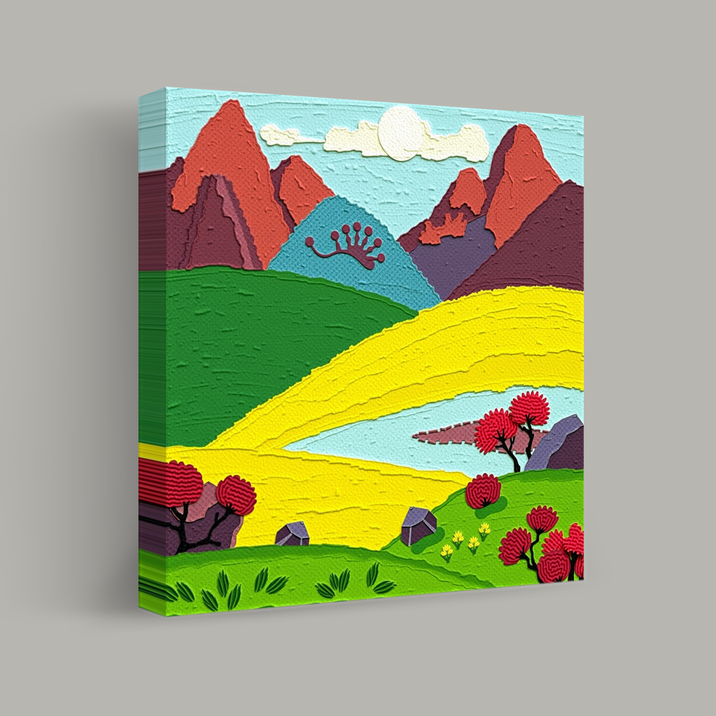 Whimsical Tapestry of Hills view 1