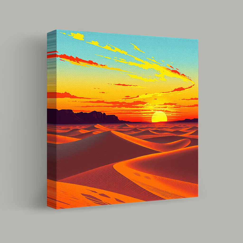 Dunes Beneath the Fiery Sky view 1